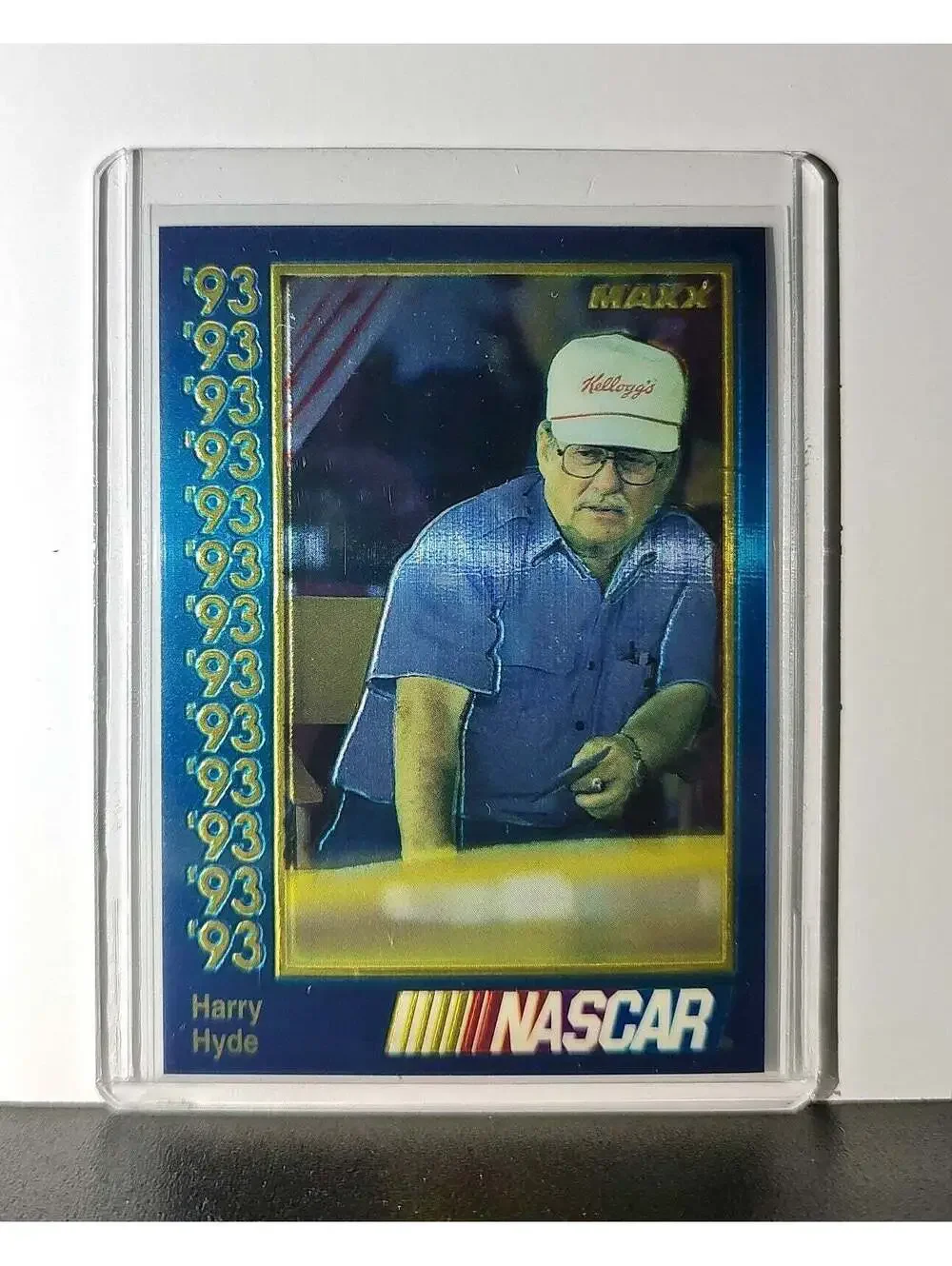 Harry Hyde 1993 Maxx Premier Plus Racing #163 NASCAR Larry Hedrick Motorsports